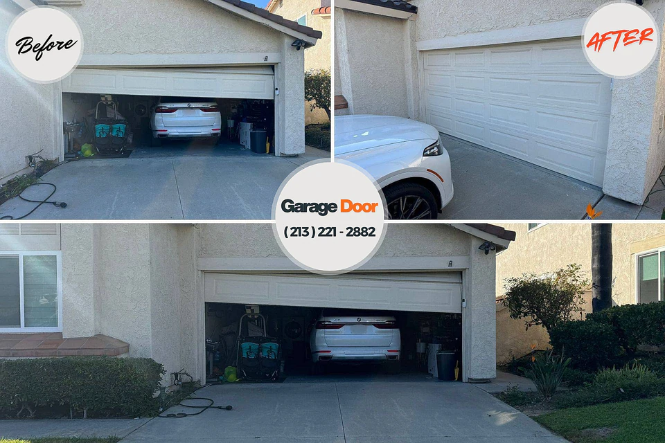 Before and after: garage door repair Ak-Chin Village, AZ